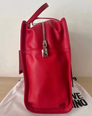Borsa Love Moschino rossa/argento - nuova