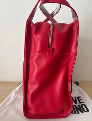 Borsa Love Moschino rossa/argento - nuova