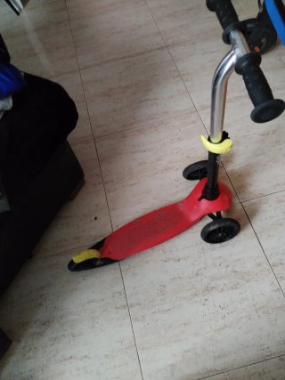 Patinete infantil 3 ruedas rojo
