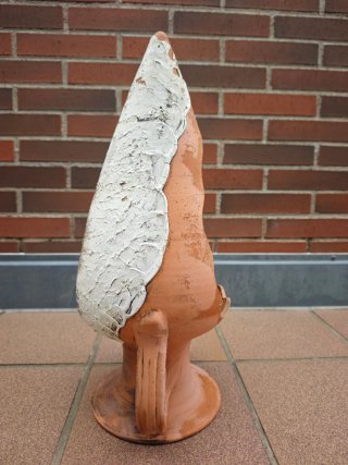 Ánfora de terracota para jardín