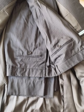 Traje Massimo Dutti Talla 42 Azul Marino