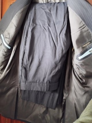 Traje Massimo Dutti Talla 42 Azul Marino