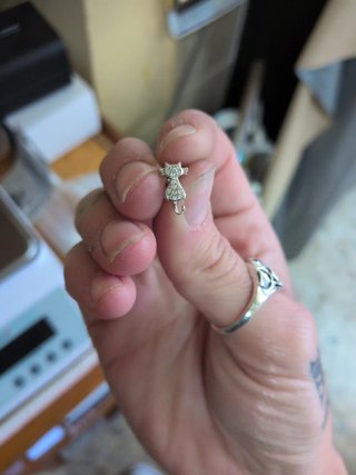 Pendientes Gato Plata 925 Circonitas