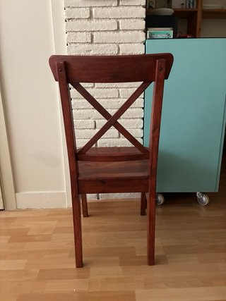 Silla madera cerezo Ikea Ingolf