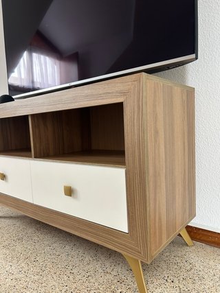 Mueble TV madera y metal