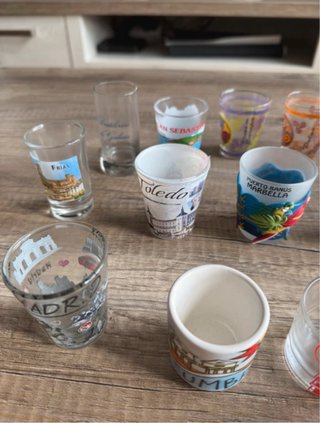 Lote Vasos de chupito souvenir