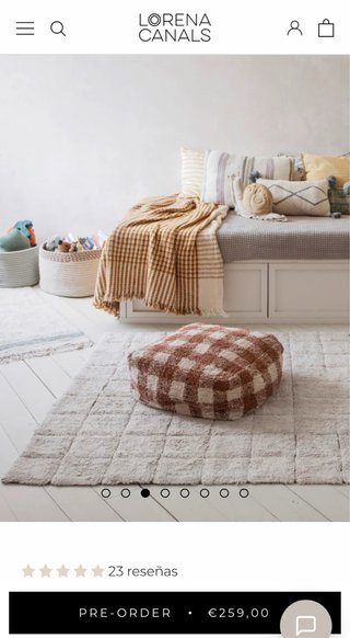 Alfombra lavable Lorena Canals 140x200