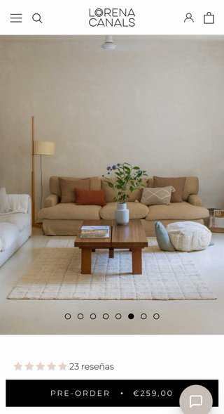 Alfombra lavable Lorena Canals 140x200