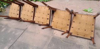 5 Sillas Antiguas Tapizadas