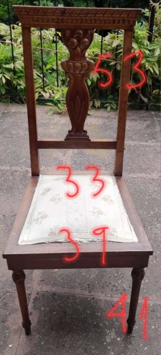 5 Sillas Antiguas Tapizadas