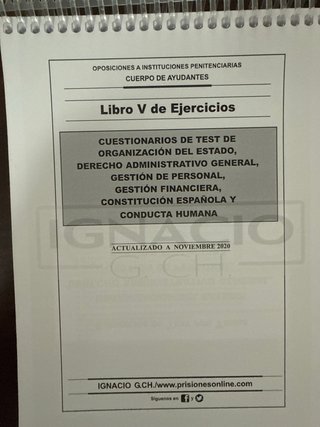 Cuestionarios TEST INSTITUCIONES PENITENCIARIAS