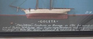 Metopa de barco Goleta.