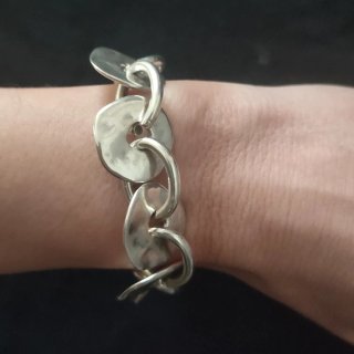 Bracciale Zamak con maglie circolari