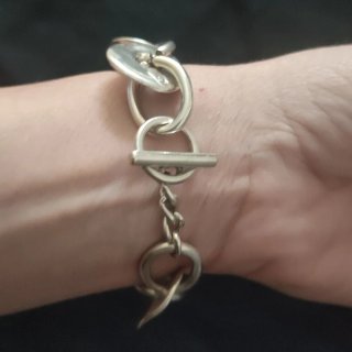 Bracciale Zamak con maglie circolari