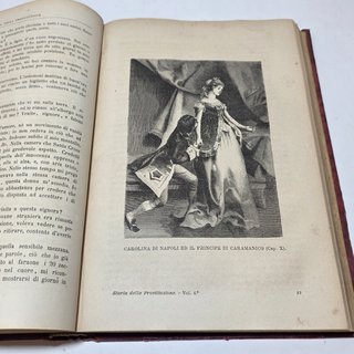 Libro Antico 1876/77 Storia Della Prostituzione