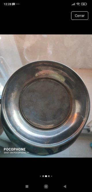 Jarra Vintage Metal Turquesa