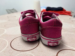 Bambas Vans niña rosas con velcro