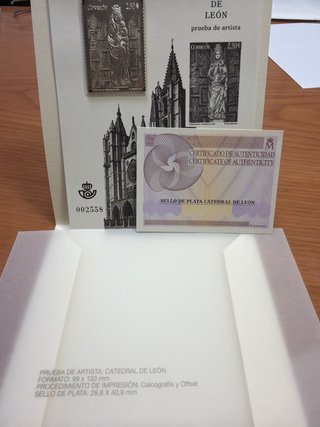 Prueba de Artista Sello Plata Catedral León