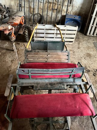 Carro para poni con asientos