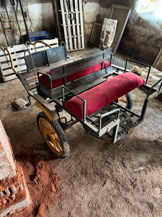 Carro para poni con asientos