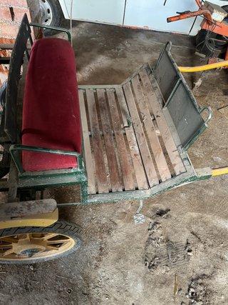 Carro para poni con asientos