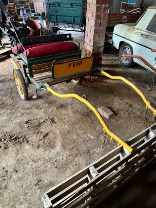 Carro para poni con asientos