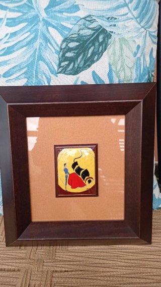 Esmalte al fuego  artesanal toro y tore