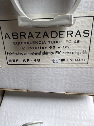 Abrazaderas PG 48 para tubo interior 60mm.