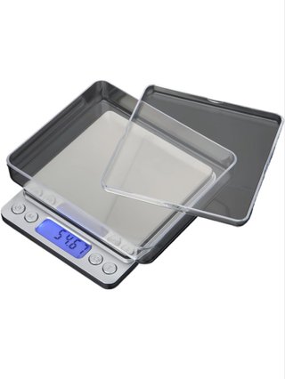 Balanza cocina 0,1g 3kg acero inoxidable