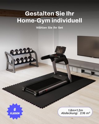 6 Esterillas Gimnasio Airhop 60x60x1.4cm