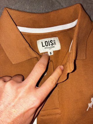 Polo Lois Jeans Marrón Talla S