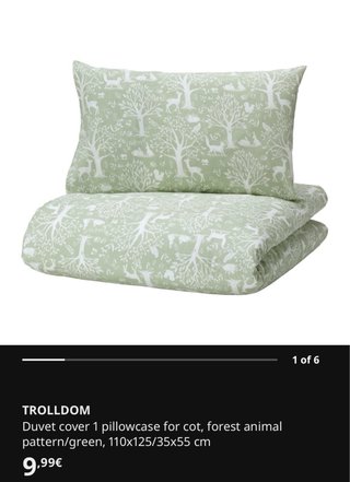 Pack IKEA bebé: almohada, edredón y ropa de cama