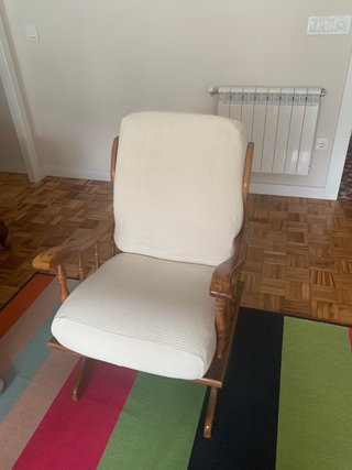 Butaca mecedora madera vintage