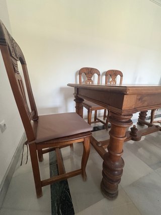 Mesa comedor madera maciza + 6 sillas
