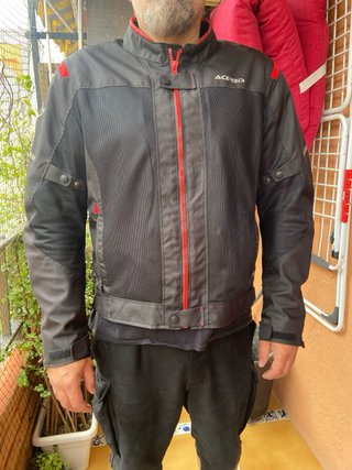 Chaqueta Moto Acerbis Verano Negra Talla XL