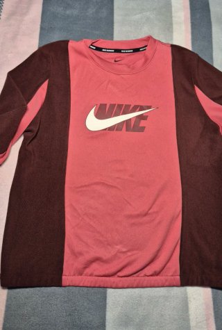 Sudadera Nike Running Dri-Fit Rosa y Marrón