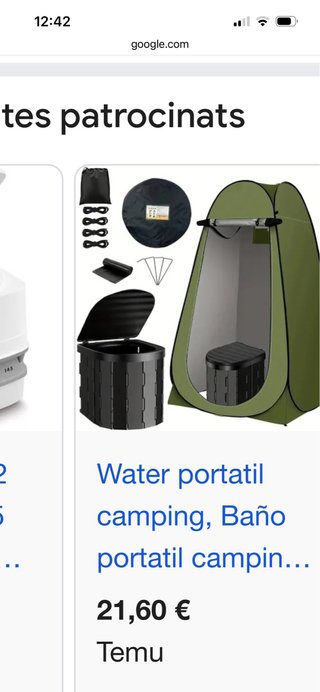 WC portátil para camping