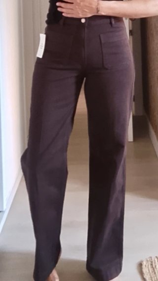 Pantalón vaquero marrón H&M