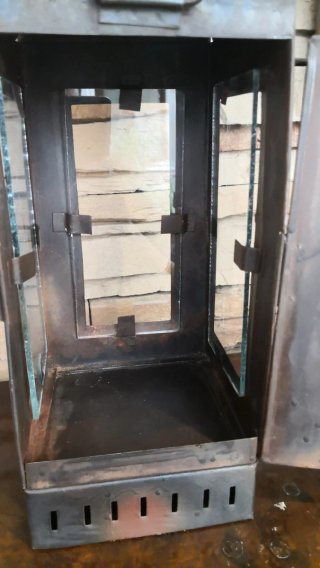 Farol metálico para vela