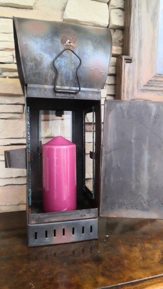 Farol metálico para vela