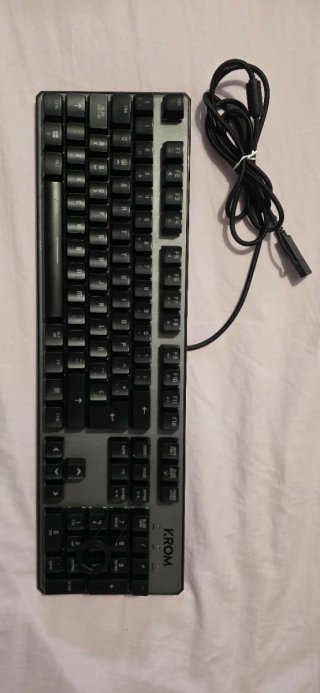 Teclado Krom Kernel Negro/Gris