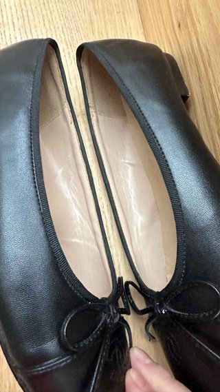 Bailarinas Chanel Piel Negra Talla 38