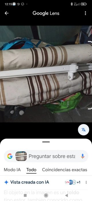 Toldo Estor Beige y Marrón.  200€