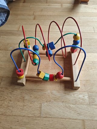 Correpasillos infantil + laberinto madera