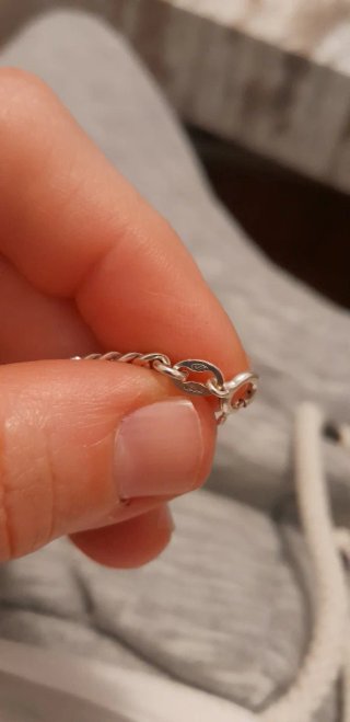 BRACCIALE UOMO/DONNA ARGENTO LUCIDO 925 TARGHETTA