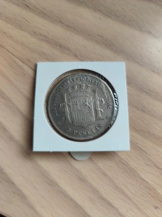 Lote 4 monedas 5 ptas. (Replicas de época)