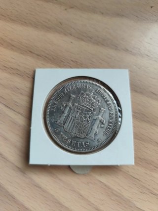 Lote 4 monedas 5 ptas. (Replicas de época)