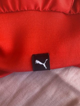 Puma Vintage Red Track Jacket Y2K Style