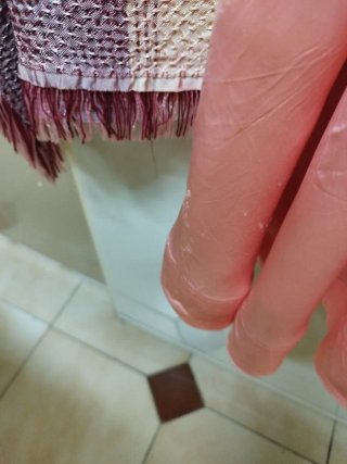 Bata antigua con encaje