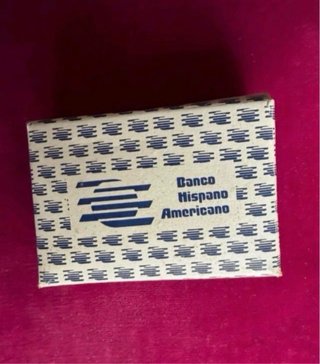 Gemelos Banco Hispano Americano Dorados